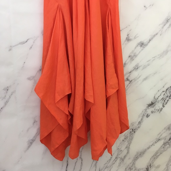 🔥SOLD🔥Ralph Lauren Purple Label Linen Midi Dress - Picture 7 of 8